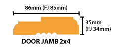 kiln dried door jambs 2x4